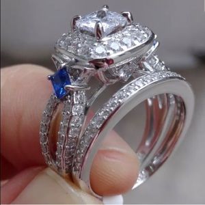 Sterling silver wedding ring CZ 💍SALE🎁🎁SOLD👏🏾